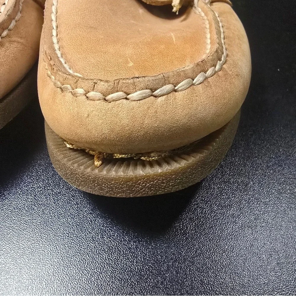 Sperry Top-Sider Mens Tan Leather Boat Shoes‎ Moc Toe Loafers Project